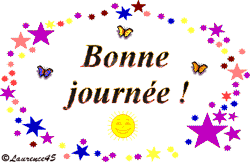 Gif animé bonne journée étoiles
